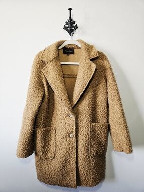 Luna Allegra Teddy Jacket Size XS Sherpa Coat Made In Italy